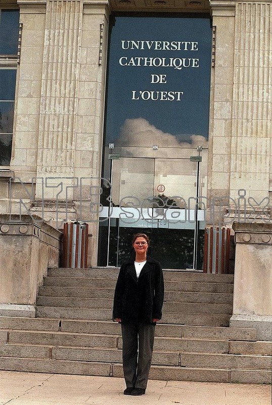 Quand Victoria était étudiante à Angers en Anjou, 1996-1997