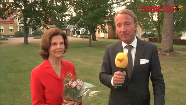 La reine Silvia, grand-mère heureuse à Solliden