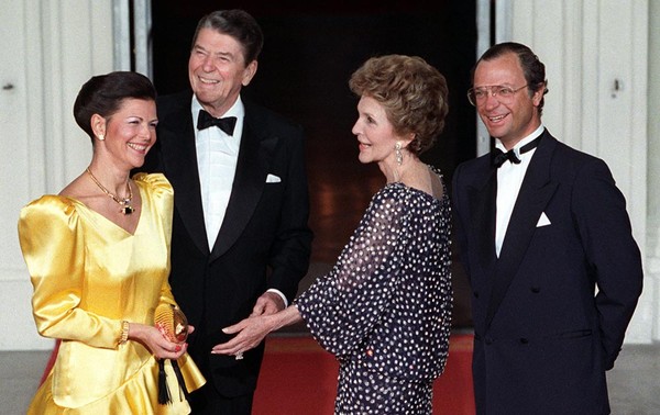 Les Bernadotte et les Reagan dans les années 80
